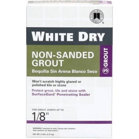 CUSTOM BUILDING PRODUCTS 5LB WHT Dry Tile Grout WDG5-4